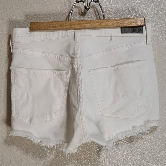 AGOLDE White Jaden Shorts Size 27 - Picture 2 of 5